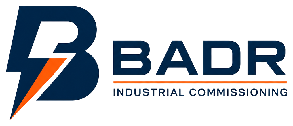 شعار BADR INDUSTRIAL COMMISSIONING